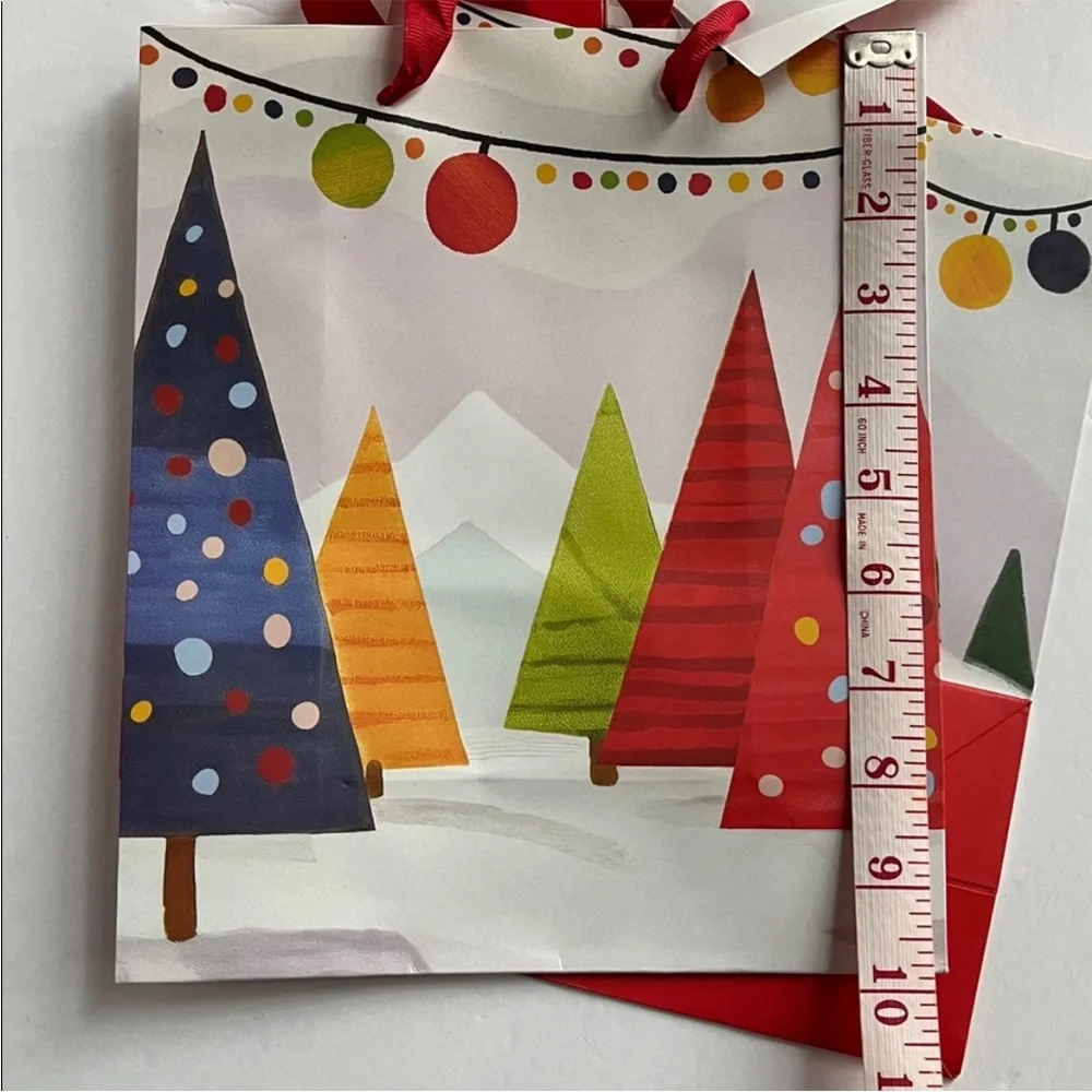 Gift Bag Set with Tissue 2 Bags 2 Tags NWT